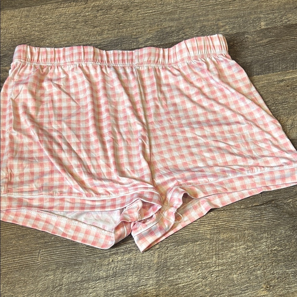 Tahari Pink Gingham Pajama Set size L - Picture 6 of 8